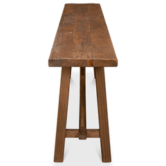 Vintage Double X Base Console Table - Our Boat House