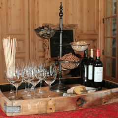 Vintage Wine Stave Tray - Our Boat House