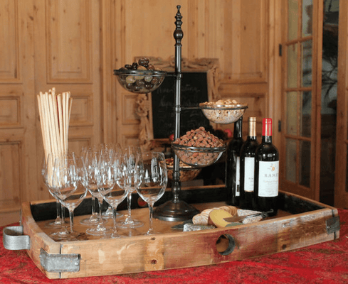 Vintage Wine Stave Tray - Our Boat House