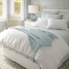 Washed Linen Quilt - Sky - Our Boat House