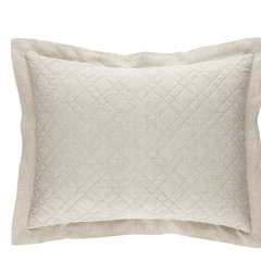Washed Linen Sham - Natural - Our Boat House