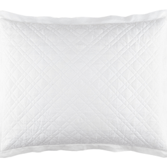 Washed Linen Sham - White - Our Boat House
