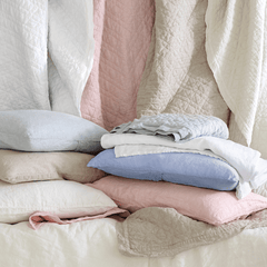 Washed Linen Sham - White - Our Boat House
