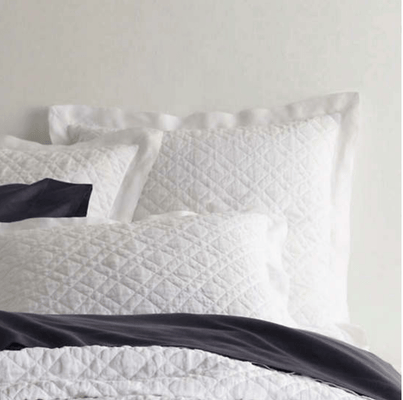 Washed Linen Sham - White - Our Boat House