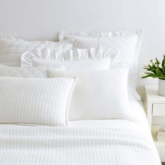 Washed Linen Sham - White - Our Boat House