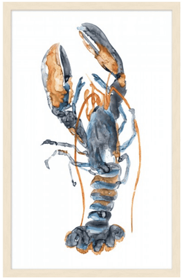 Watercolor Lobster I & II - Framed Art Set - Our Boat House