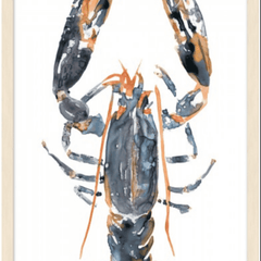 Watercolor Lobster I & II - Framed Art Set - Our Boat House