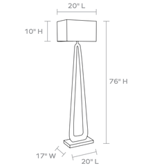 Wellington Floor Lamp - Our Boat House