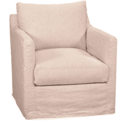 Westchester Slipcovered XL Arm Chair - Swivel Glide - Our Boat House