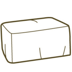 Westchester Slipcovered XL Ottoman - Our Boat House