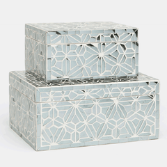 Westhaven Mosaic Mirrored Box s/2 - Our Boat House