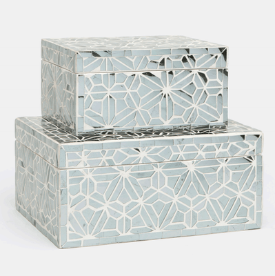 Westhaven Mosaic Mirrored Box s/2 - Our Boat House
