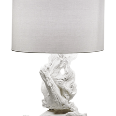 Westwind Driftwood White Table Lamp - Our Boat House