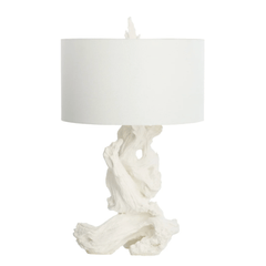 Westwind Driftwood White Table Lamp - Our Boat House