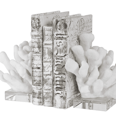 White Coral Bookends - 2 Pairs - Our Boat House