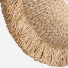 Winter Park Woven Raffia Mirror - Oval - Our Boat House
