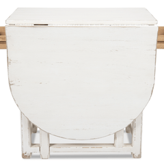 Woodbridge White Drop Leaf Dining Table - Our Boat House
