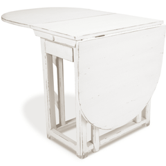 Woodbridge White Drop Leaf Dining Table - Our Boat House