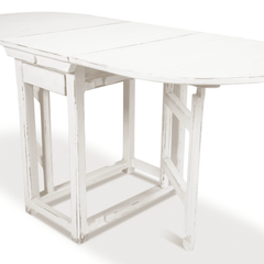 Woodbridge White Drop Leaf Dining Table - Our Boat House