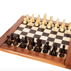 Wooden Chess Board w/Chess Pieces - Our Boat House
