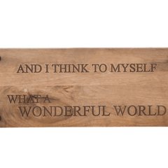 Wooden Swings w/Various Engraved Quotes - Our Boat House