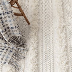 Zhara Striped Ivory - Indoor/Outdoor Rug - Our Boat House