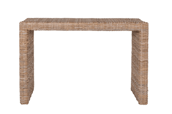 Sutton Kubu Rattan Console Table - FLOOR SAMPLE (ONE LEFT!) - Our Boat House